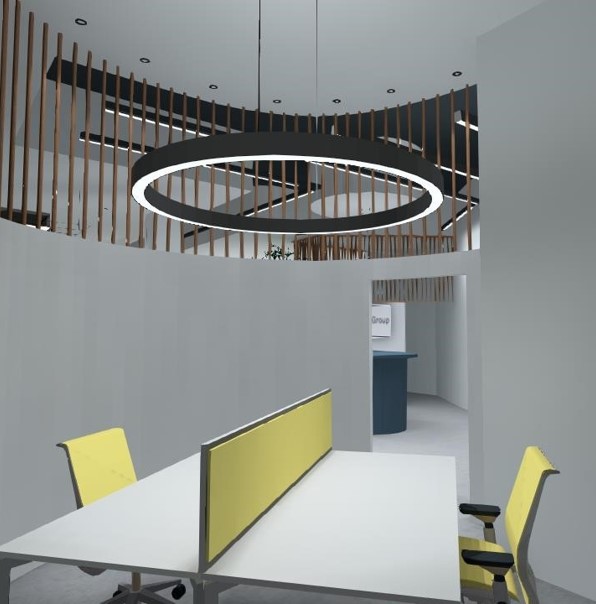 Interijer ZL - dizajn rasvjete boxa ureda