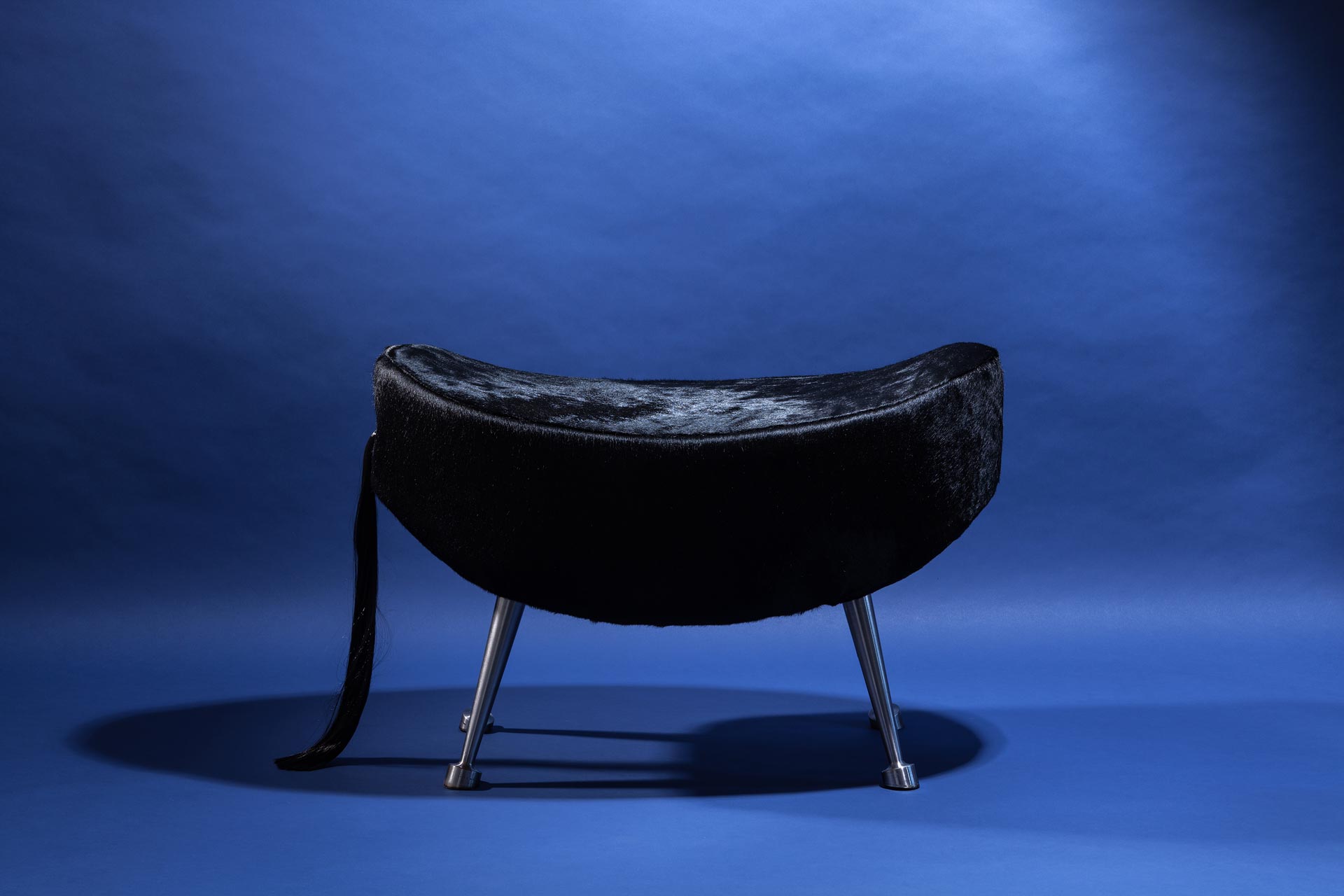 Mustang massive black horse sculpture